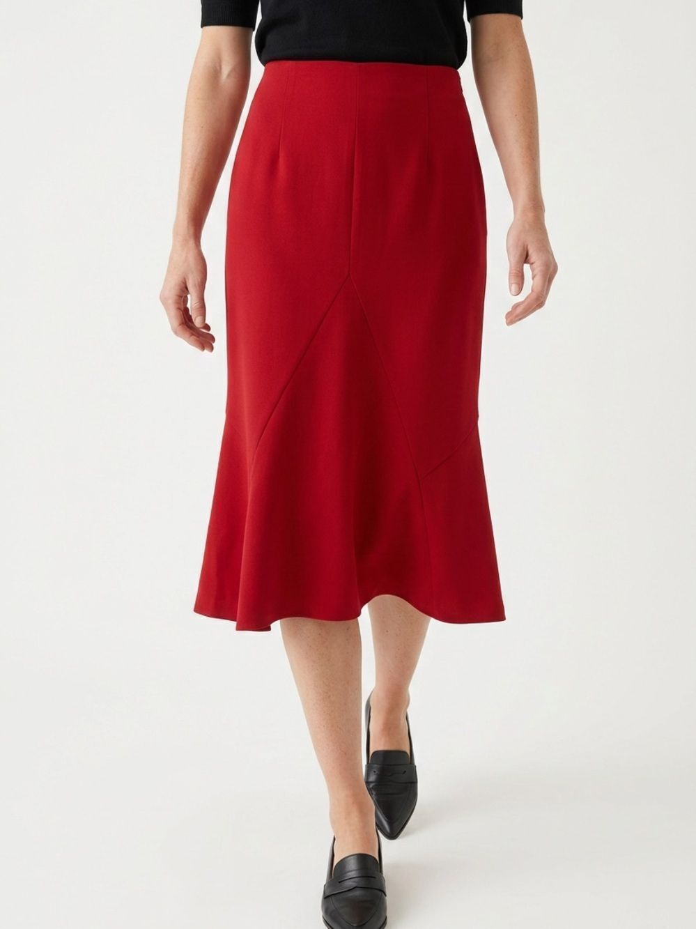 THAKOON | NEW Blood Orange Midi Flared Skirt Women’s Size 0